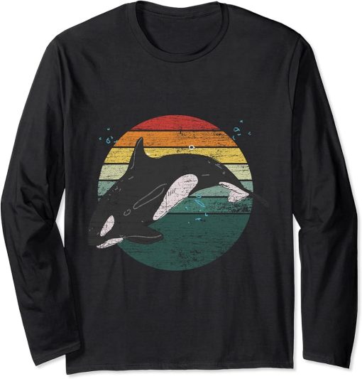 Retro Orca Long Sleeve T-Shirt