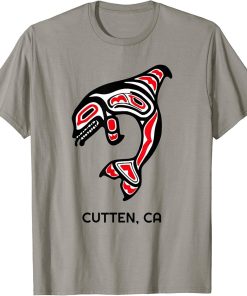 Cutten, California Native American Orca Killer Whales Gift T-Shirt