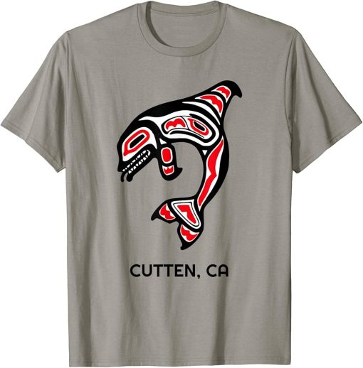 Cutten, California Native American Orca Killer Whales Gift T-Shirt